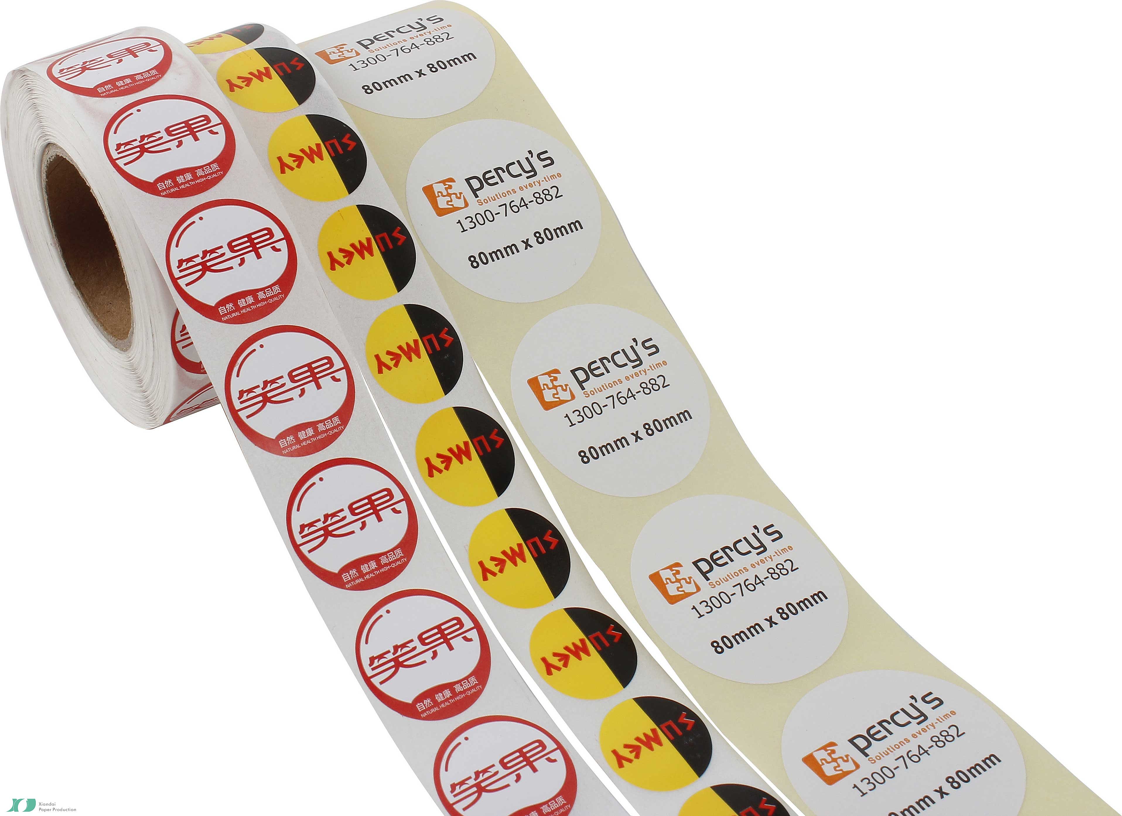 Custom Self adhesive roll stickes